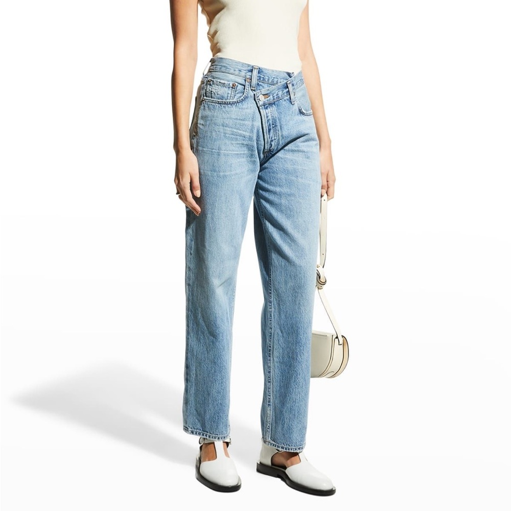 AGOLDE Button Fly Jeans with Funky Waist 26
